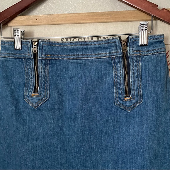 Pilcro & the Letterpress for Anthropologie Denim Mini Skirt - Picture 2 of 9
